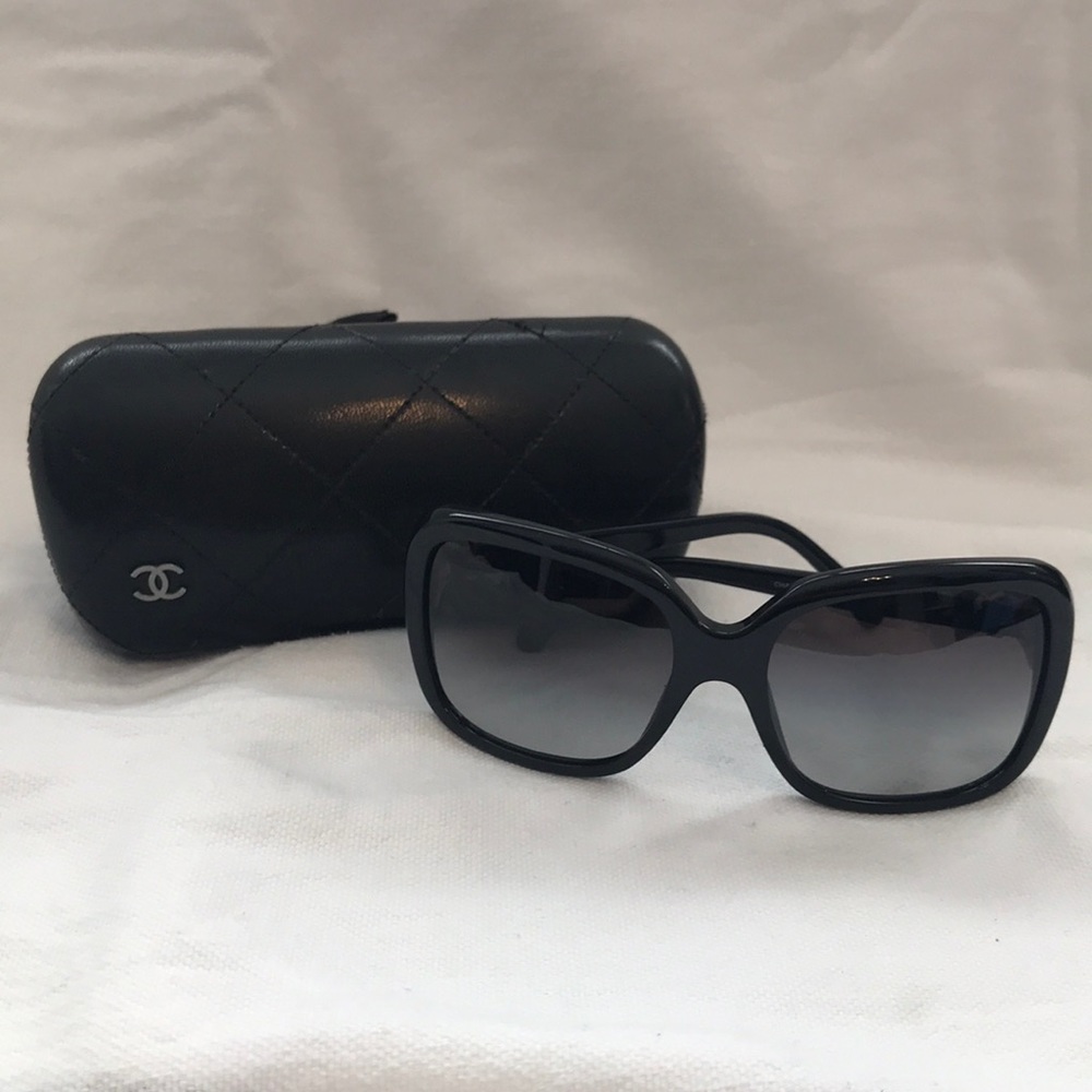 Chanel White Bow Sunglasses